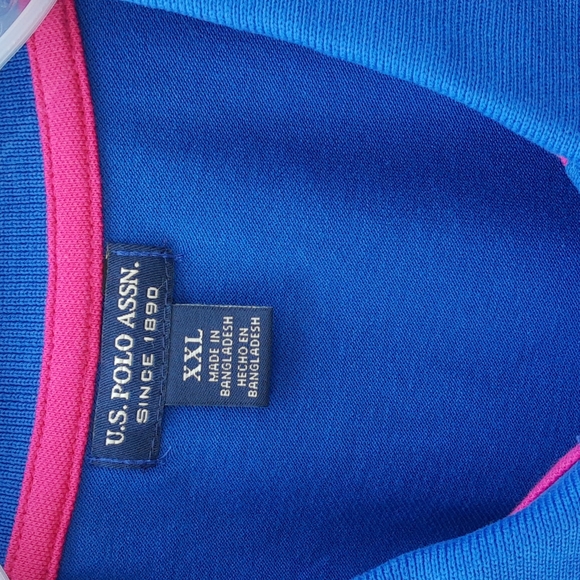 U.S. Polo Assn. Women's polo shirt, size XXL, Royal Blue color - Picture 3 of 6